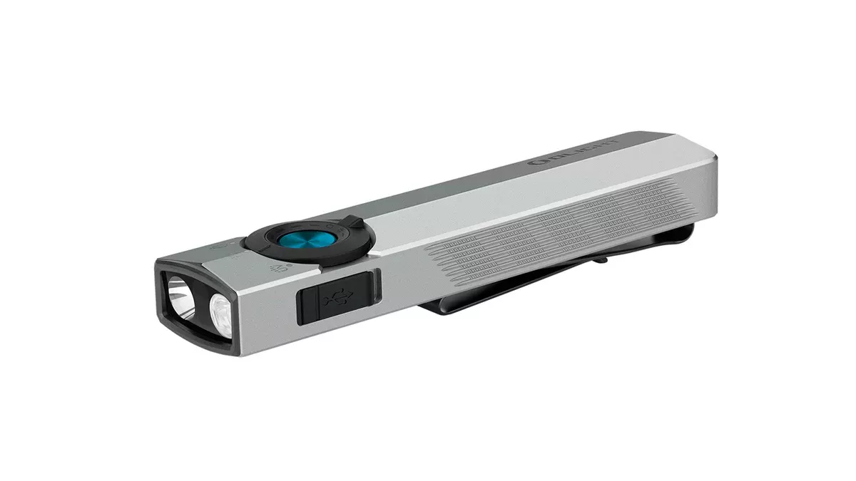 Olight ArkPro, Silver and Graphite Body Flashlight