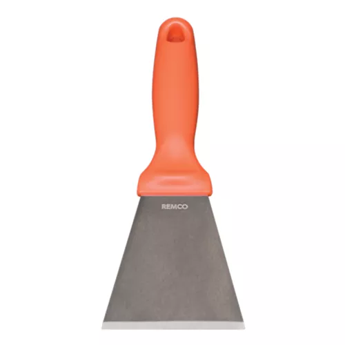 Orange Stainless Hand Scraper 3" FDA Compliant