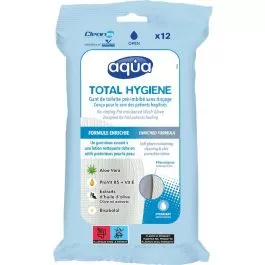 Prepwell 4628209 Total Hygiene GLOVES Pre-moistened No-rinsing Gloves