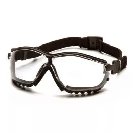 Pyramex V2G H2X Goggles with Black Strap/Temples