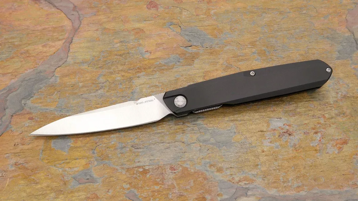 Real Steel G5 Metamorph Linerlock, Black Aluminum Handle 7834