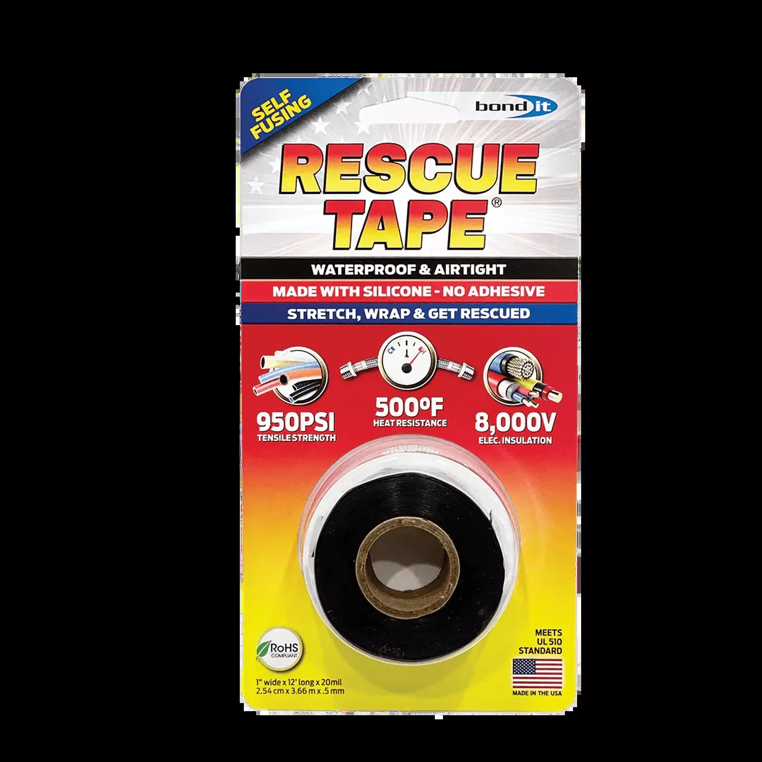 Rescue Tape Premium Black