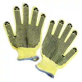 Seattle Glove K20D 100% Kevlar string knit Gloves, regular weight, one side dots (sold by the dozen)