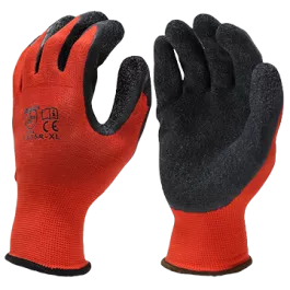 Seattle Glove LX15R 15 G Nylon liner with Black crinkle latex coating Gloves (Sold by the dozen)