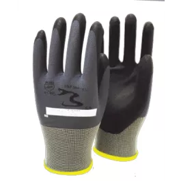 Seattle Glove NBF388 Premium grade, gray nylon shell with black nitrile foam palm (Sold by the dozen)