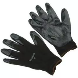 Seattle Glove NF500BB Black nitrile dipped, palm coated, black nylon liner Gloves (Sold by the dozen)