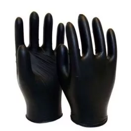 Seattle Glove V900BPF Black nitrile disposable, powdered free, textured Gloves (Sold by the case of 10 boxes)