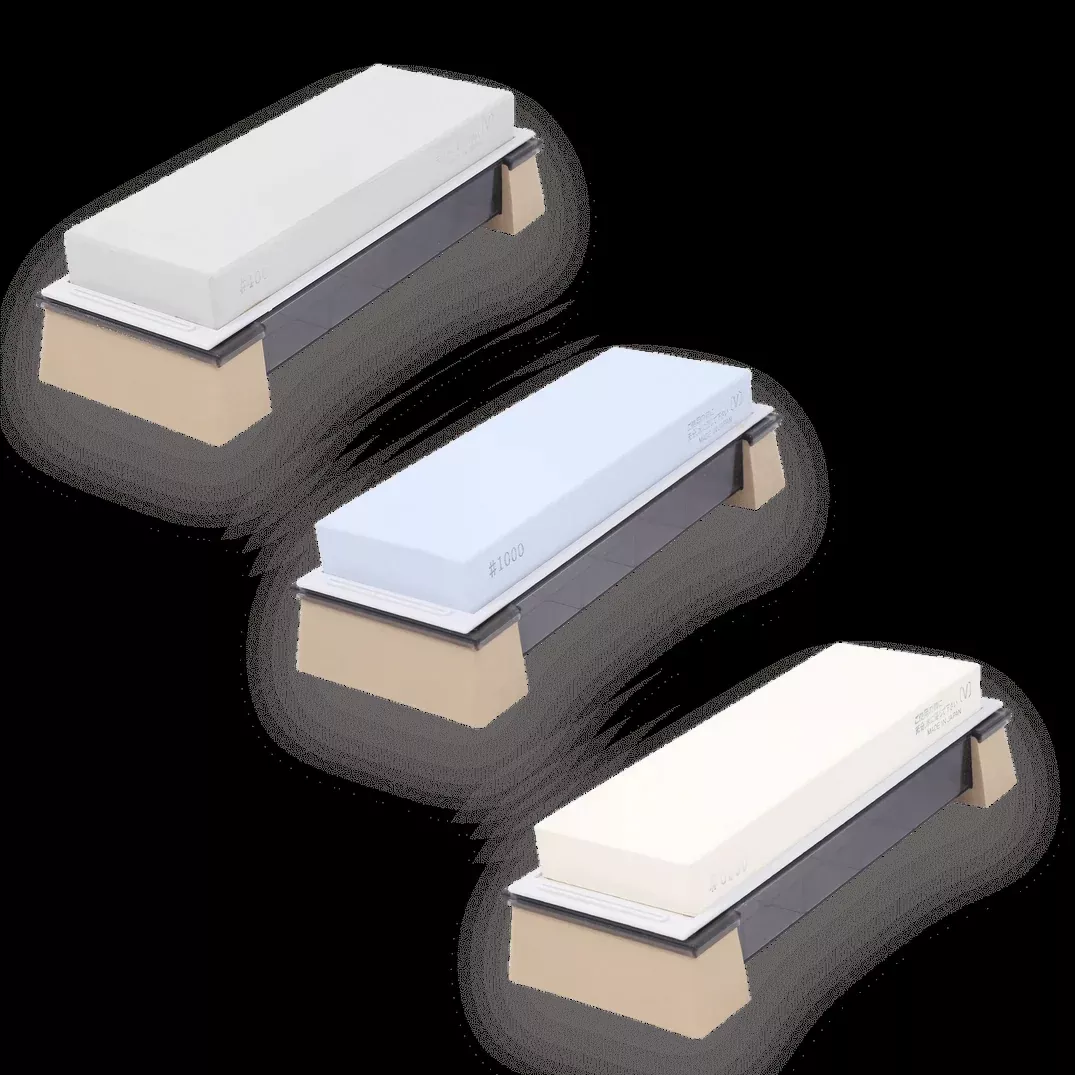 Suehiro Japanese New Cerax Whetstone 3 Piece Set