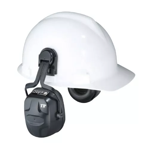 Thunder Black Helmet Hard Hat Ear Muffs