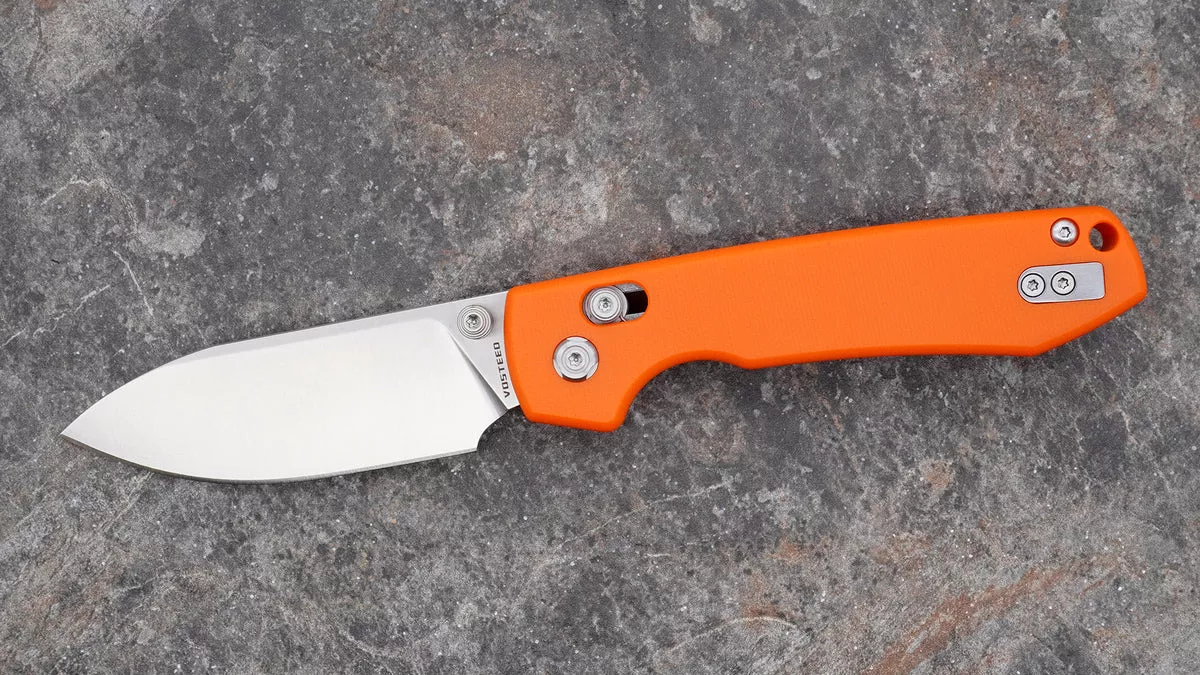 Vosteed Raccoon Crossbar Lock, Orange G-10 Handle RCCB32VTGO