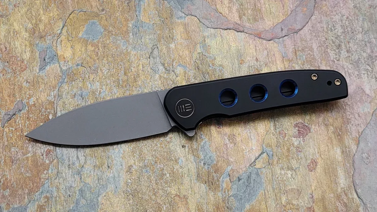 WE Shakan Flipper, Black Titanium Handle WE20052B-1