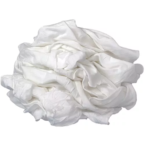 White Cotton T-Shirt Rags 25lbs