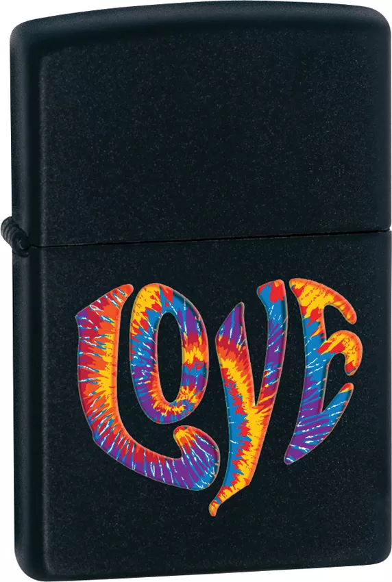 Zippo Tie Dye Love Windproof Lid Lighter Multicolor 28045