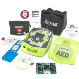Zoll 25100060110011010 AED Plus Defibrillator, LCD, Aviation Package
