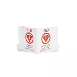 Zoll 8000-0825 AED Wall Sign Kit, One Flush and One 3-D Wall Sign