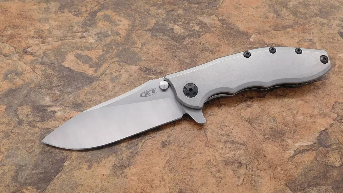 ZT Hinderer Flipper with Titanium Handles 0562TI
