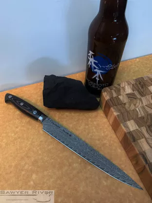 Zwilling Kramer Euroline Damascus - 9" Slicer/Carving Knife